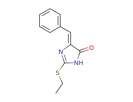 Molecular Structure of 17886-50-9 ((5Z)-5-benzylidene-2-ethylsulfanyl-3,5-dihydro-4H-imidazol-4-one)