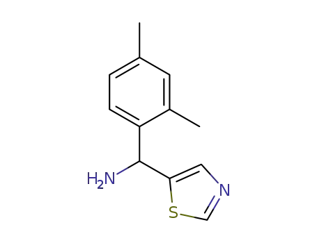 Molecular Structure of 1421929-01-2 ((2,4-dimethylphenyl)(thiazol-5-yl)methanamine)