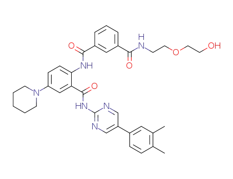 C<sub>36</sub>H<sub>40</sub>N<sub>6</sub>O<sub>5</sub>