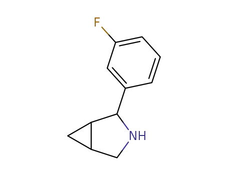 Molecular Structure of 1364890-18-5 (4-(3-fluorophenyl)-3-azabicyclo[3.1.0]hexane)