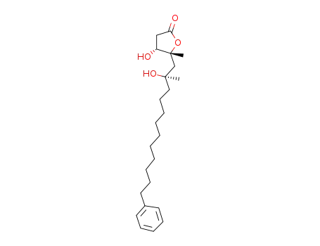 (4R,5R)-4-hydroxy-5-((R)-2-hydroxy-2-methyl-12-phenyldodecyl)-5-methyldihydrofuran-2(3H)-one