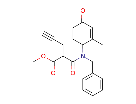 methyl 2-[benzyl(2-methyl-4-oxocyclohex-2-en-1-yl)carbamoyl]pent-4-ynoate