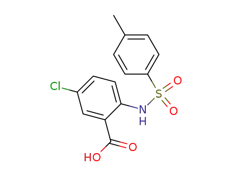 Molecular Structure of 897-82-5 (Benzoic acid, 5-chloro-2-[[(4-methylphenyl)sulfonyl]amino]-)