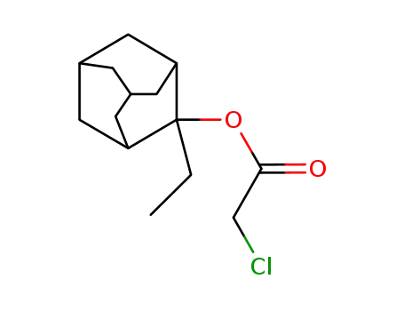 Molecular Structure of 625122-38-5 (2-chloroacetoxy-2-ethyladamantane)