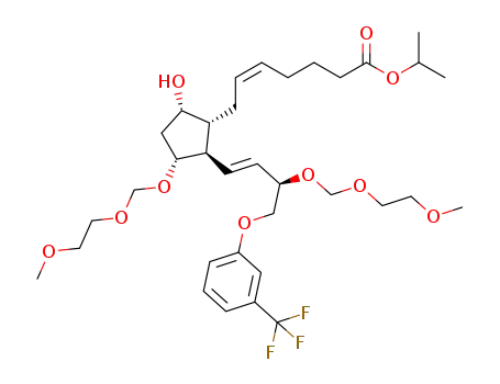 (Z)-isopropyl 7-((1R,2R,3R,5S)-5-hydroxy-3-((2-methoxyethoxy)methoxy)-2-((R,E)-3-((2-methoxyethoxy)methoxy)-4-(3-(trifluoromethyl)phenoxy)but-1-enyl)cyclopentyl)hept-5-enoate