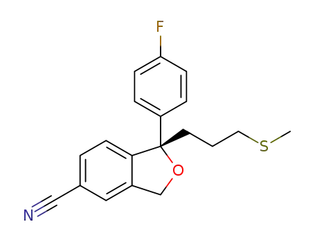 (S)-1-(4-fluorophenyl)-1-(3-(methylthio)propyl)-1,3-dihydroisobenzofuran-5-carbonitrile