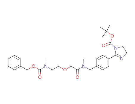1H-Imidazole-1-carboxylic acid,
2-[4-(2,8-dimethyl-3,9-dioxo-11-phenyl-5,10-dioxa-2,8-diazaundec-1-yl)
phenyl]-4,5-dihydro-, 1,1-dimethylethyl ester