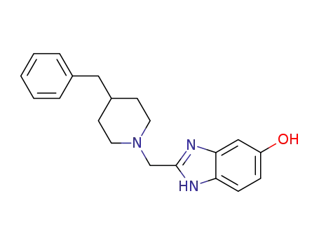 Molecular Structure of 685841-35-4 (1H-Benzimidazol-5-ol, 2-[[4-(phenylmethyl)-1-piperidinyl]methyl]-)