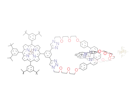 [Zn(C<sub>20</sub>H<sub>8</sub>N<sub>4</sub>(C<sub>6</sub>H<sub>3</sub>(C(CH<sub>3</sub>)3)2)3C<sub>6</sub>H<sub>3</sub>(C<sub>2</sub>HN<sub>3</sub>(C<sub>2</sub>H<sub>4</sub>O)3C<sub>6</sub>H<sub>4</sub>)2C<sub>12</sub>H<sub>6</sub>N<sub>2</sub>)Cu(C<sub>12</sub>H<sub>6</sub>N<sub>2</sub>(C<sub>6</sub>H<sub>4</sub>(OC<sub>2</sub>H<sub>4</sub>)2OCH<sub>2</sub>)2)]<sup>(1+)</sup>*[PF<sub>6</sub>]<sup>(1-)</sup>