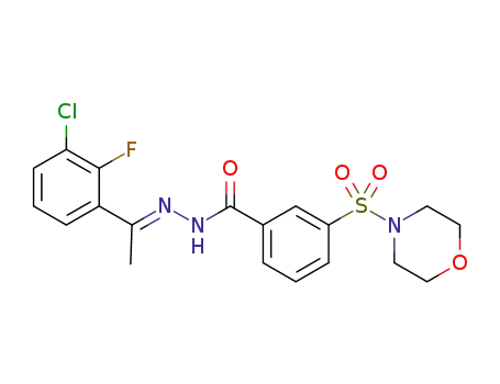 (E)-N′-(1-(3-chloro-2-fluorophenyl)ethylidene)-3-(morpholinosulfonyl)benzohydrazide