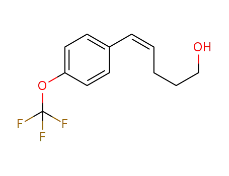Molecular Structure of 1351858-70-2 ((4Z)-5-(4-trifluoromethoxyphenyl)-4-penten-1-ol)