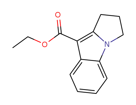 Molecular Structure of 16916-14-6 (1H-Pyrrolo[1,2-a]indole-9-carboxylic acid, 2,3-dihydro-, ethyl ester)
