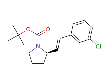 tert-butyl (R)-2-[(E)-2-(3-chlorophenyl)vinyl]pyrrolidine-1-carboxylate
