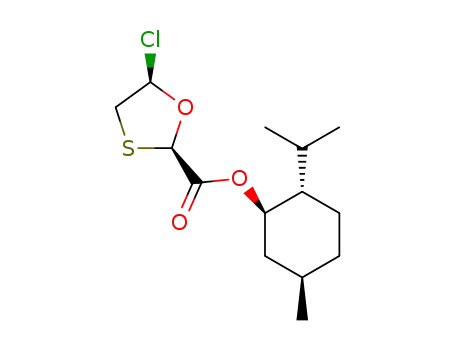 L-menthyl cis-1,3-oxathiolan-5-chloro-2-carboxylate
