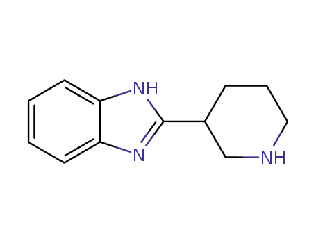 Molecular Structure of 123771-23-3 (2-(3-Piperidinyl)-1H-benzimidazole)