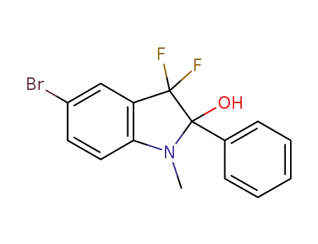 5-bromo-3,3-difluoro-1-methyl-2-phenylindolin-2-ol
