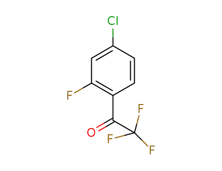 Molecular Structure of 886370-99-6 (1-(4-CHLORO-2-FLUORO-PHENYL)-2,2,2-TRIFLUORO-ETHANONE)