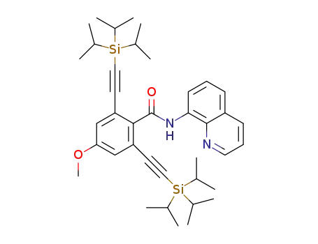 4-methoxy-N-(quinolin-8-yl)-2,6-bis((triisopropylsilyl)ethynyl)-benzamide