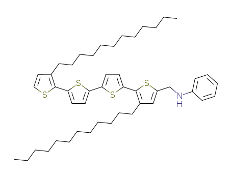 N-((3,3'''-didodecyl-[2,2':5',2'':5'',2'''-quaterthiophen]-5-yl)methyl)aniline