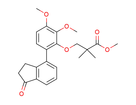 3-[2,3-dimethoxy-6-(1-oxo-indan-4-yl)phenoxy]-2,2-dimethylpropionic acid methyl ester