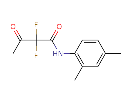 Molecular Structure of 1439365-70-4 (N-(2,4-dimethylphenyl)-2,2-difluoro-3-oxobutanamide)