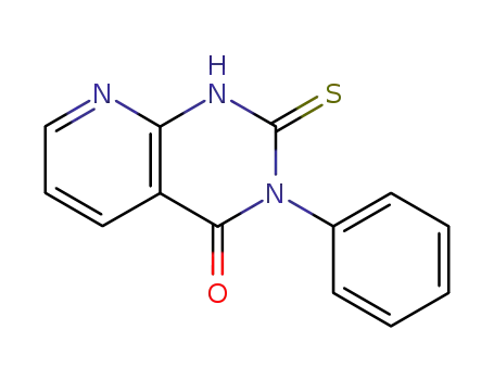 Molecular Structure of 14133-23-4 (2-MERCAPTO-3-PHENYLPYRIDO[2,3-D]PYRIMIDIN-4(3H)-ONE)