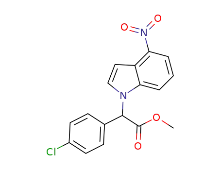methyl (4-chlorophenyl)(4-nitro-1H-indol-1-yl)acetate