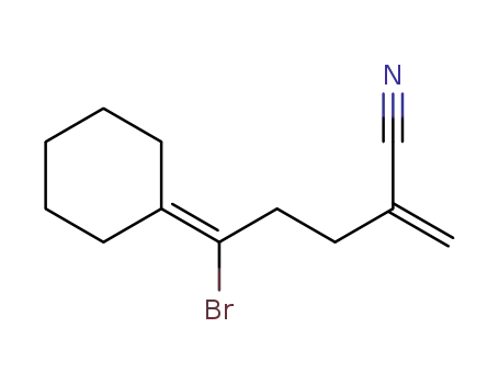 5-bromo-5-cyclohexylidene-2-methylenepentanenitrile