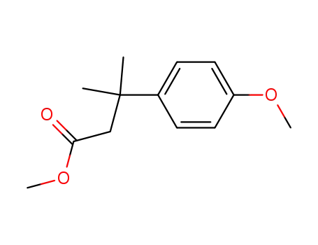 Molecular Structure of 67437-37-0 (methyl 3-(4-methoxyphenyl)-3-methylbutanoate)