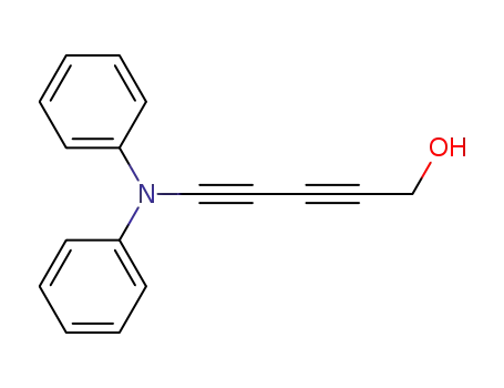 Molecular Structure of 1415126-44-1 (5-(diphenylamino)-2,4-pentadiyne-1-ol)