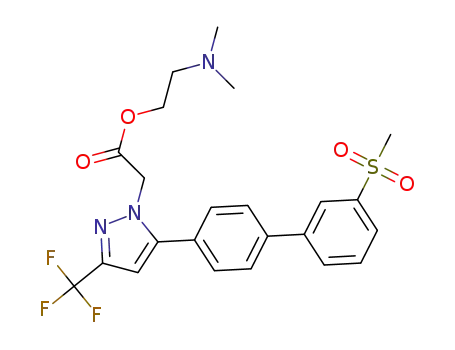 2-(dimethylamino)ethyl 2-(5-(3'-(methylsulfonyl)-[1,1'-biphenyl]-4-yl)-3-(trifluoromethyl)-1H-pyrazol-1-yl)acetate