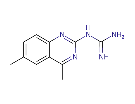Molecular Structure of 5361-20-6 (N-(4,6-dimethylquinazolin-2-yl)guanidine)