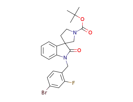 tert-butyl 1-(4-bromo-2-fluorobenzyl)-2-oxospiro[indoline-3,3'-pyrrolidine]-1'-carboxylate