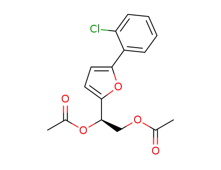 (R)-1-(5-(2-chlorophenyl)furan-2-yl)ethane-1,2-diyl diacetate