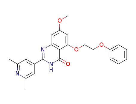 2-(2,6-dimethylpyridin-4-yl)-7-methoxy-5-(2-phenoxyethoxy)quinazolin-4(3H)-one
