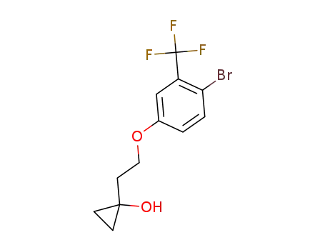 1-(2-(4-bromo-3-(trifluoromethyl)phenoxy)ethyl)cyclopropanol