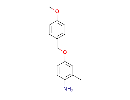 Molecular Structure of 1016502-66-1 (4-(4-methoxybenzyloxy)-2-methylbenzenamine)