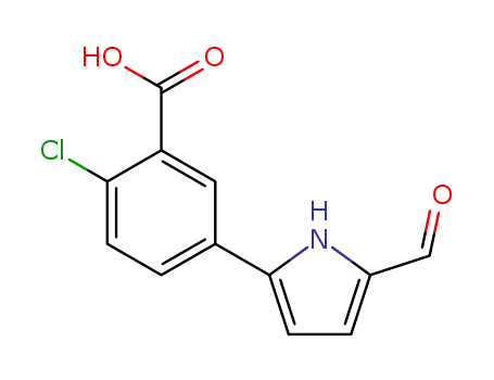 2-chloro-5-(5-formyl-1H-pyrrol-2-yl)benzoic acid