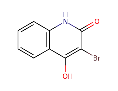 Molecular Structure of 14933-24-5 (3-bromo-2-hydroxyquinolin-4(1H)-one)