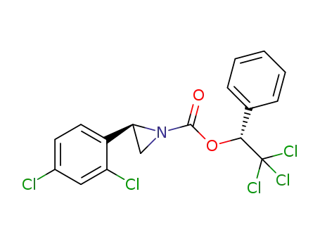 (R)-((R)-1-phenyl-2,2,2-trichloroethyl) 2-(2,4-dichlorophenyl)aziridine-1-carboxylate