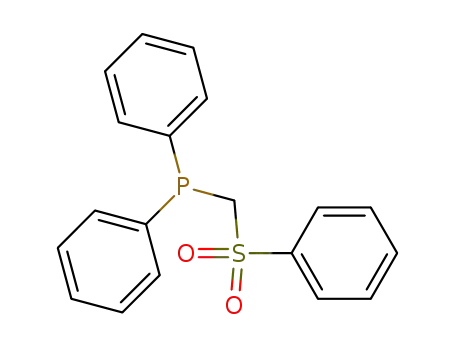 Molecular Structure of 31126-45-1 (diphenyl[(phenylsulfonyl)methyl]phosphine)