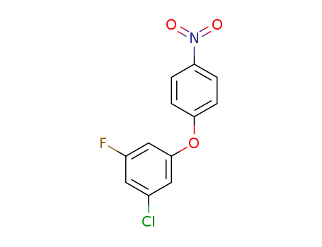 Molecular Structure of 1311137-76-4 (3-chloro-5-fluorophenyl 4-nitrophenyl ether)