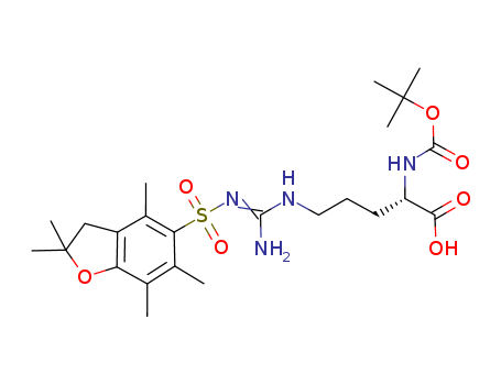 (2S)-5-[[amino-[(2,2,4,6,7-pentamethyl-3H-1-benzofuran-5-yl)sulfonylamino]methylidene]amino]-2-[(2-methylpropan-2-yl)oxycarbonylamino]pentanoic acid cas no. 200124-22-7 98%