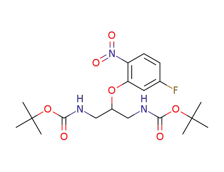 [3-tert-butoxycarbonylamino-2-(5-fluoro-2-nitro-phenoxy)-propyl]-carbamic acid tert-butyl ester