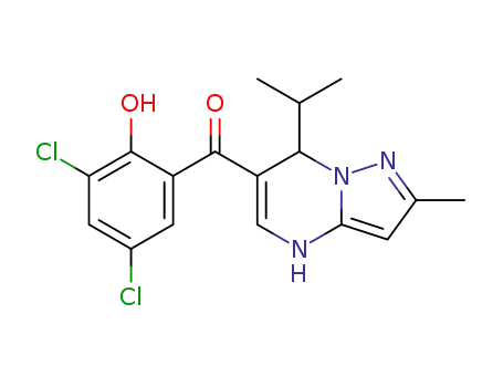 (3,5-dichloro-2-hydroxyphenyl)(7-isopropyl-2-methyl-4,7-dihydropyrazolo[1,5-a]pyrimidin-6-yl)methanone