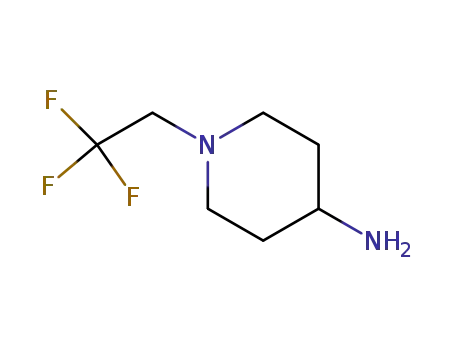 Molecular Structure of 187217-99-8 (1-(2,2,2-TRIFLUOROETHYL)PIPERIDIN-4-AMINE)