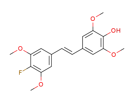 (E)-4'-fluoro-4-hydroxy-3,3',5,5'-tetramethoxystilbene