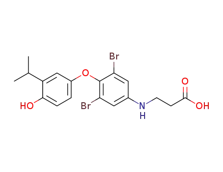 3-(3,5-dibromo-4-(4-hydroxy-3-isopropylphenoxy)phenylamino)propanoic acid
