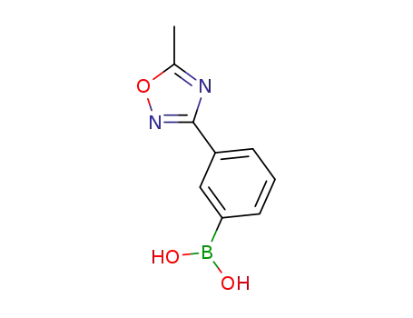 Molecular Structure of 1217501-31-9 (3-(5-Methyl-1,2,4-oxadiazol-3-yl)phenylboronic acid)