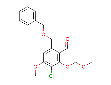 3-chloro-4-methoxy-2-methoxymethoxy6-[(phenylmethoxy)methyl]-benzaldehyde